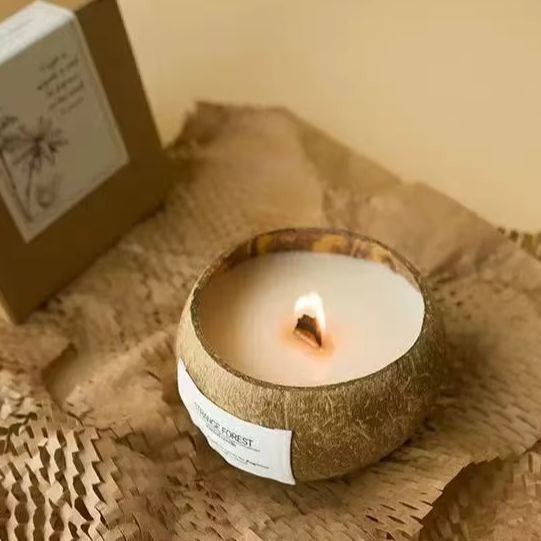 Candle Supplies Free Shipping - Candela profumata con guscio di cocco