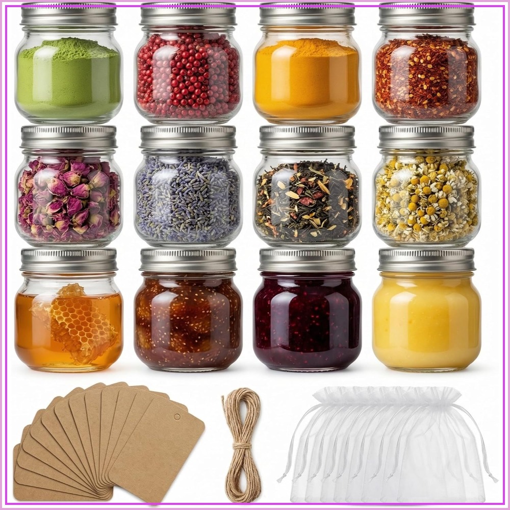 Mason Jar 8Oz - Set di 12 Barattoli Mason da