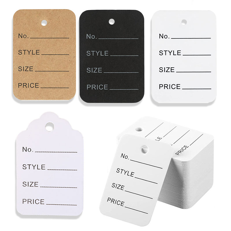 Kraft Hang Tag - 100 pz/lotto 3.5x5 cm Cartellini Dei
