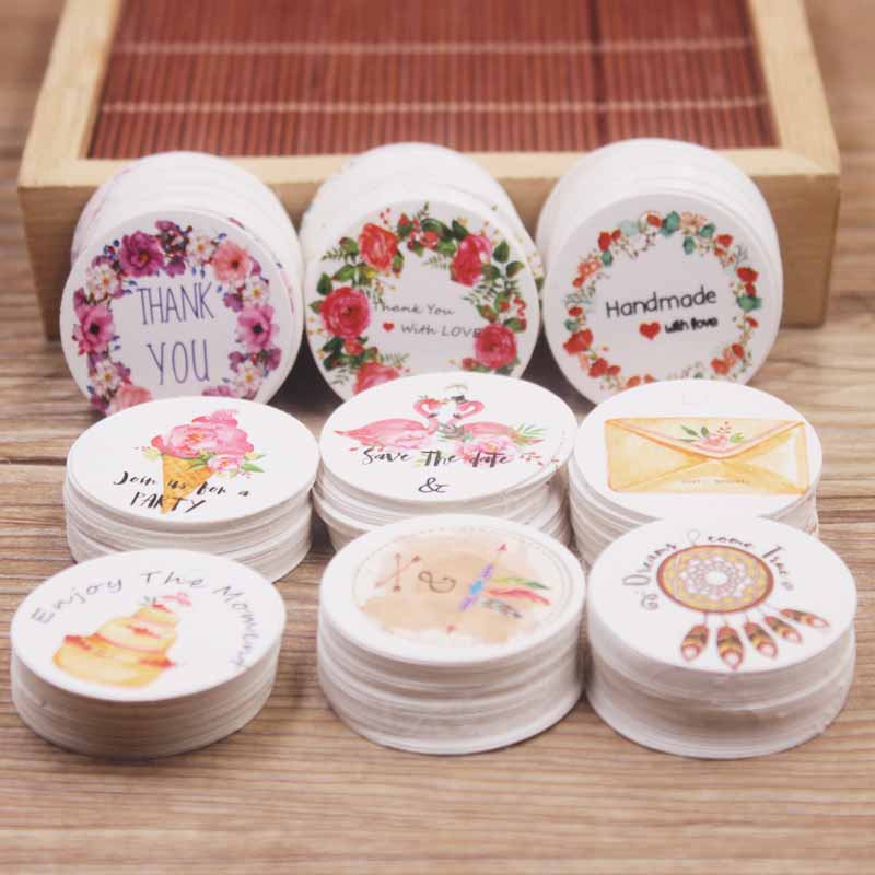 Kraft Hang Tag - 100 pz bianco/kraft regalo di carta