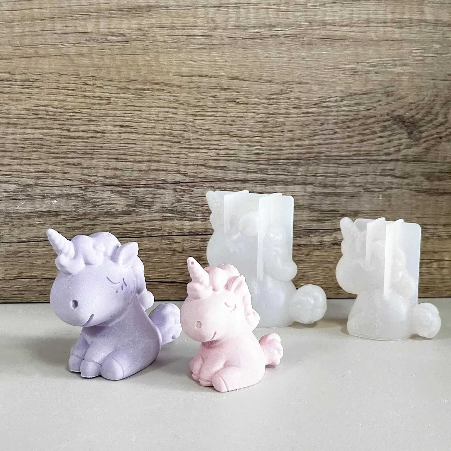 Candle Making Supplies For Beginners - 3D geometrica in silicone unicorno gatto