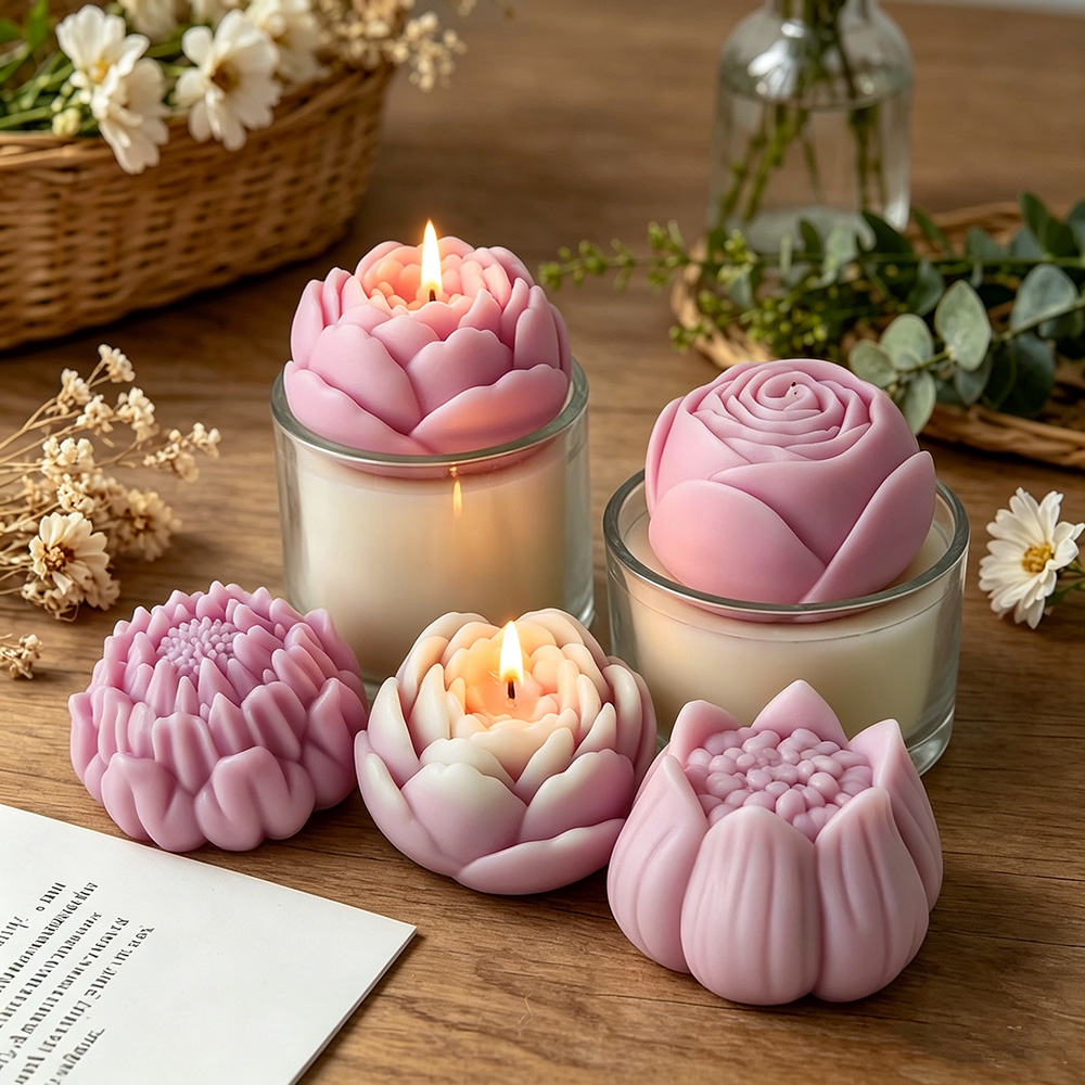Candle Making Supplies For Beginners - Stampo in Silicone 3D a Forma