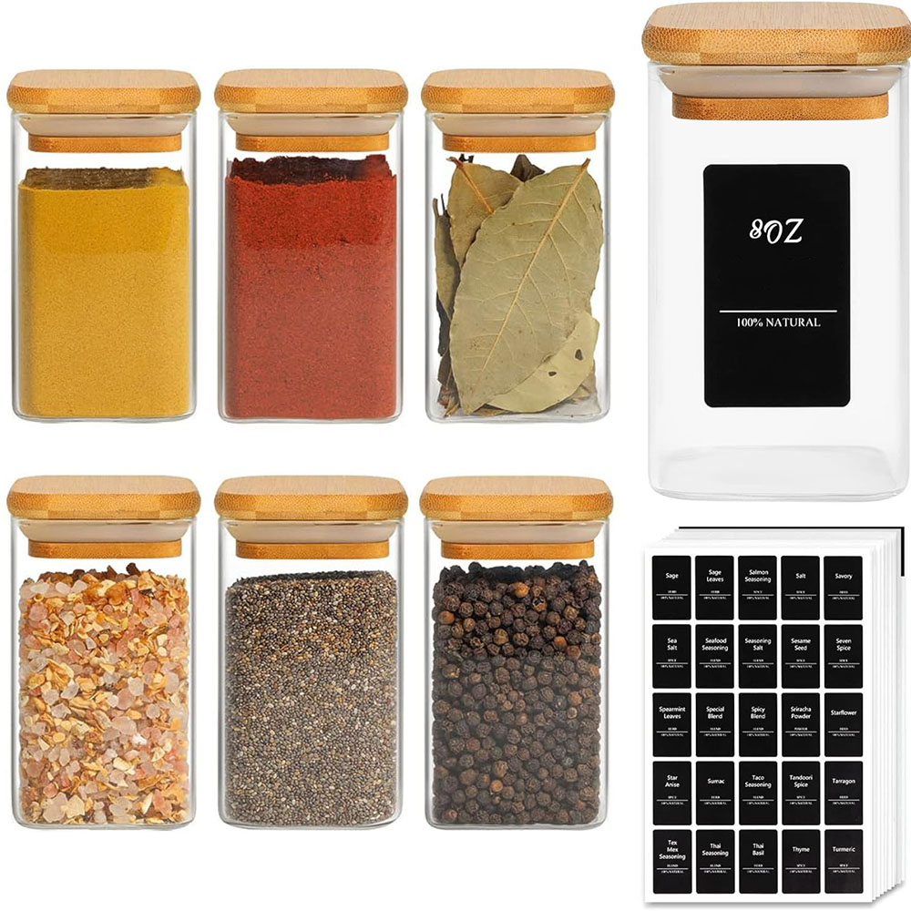 Mason Jar 8Oz - Barattoli in Vetro per Spezie con