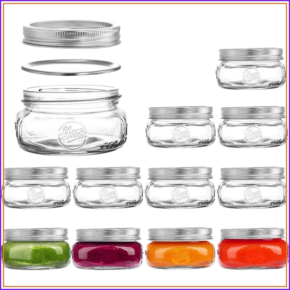 Mason Jar 8Oz - Set da 12 Barattoli in Vetro