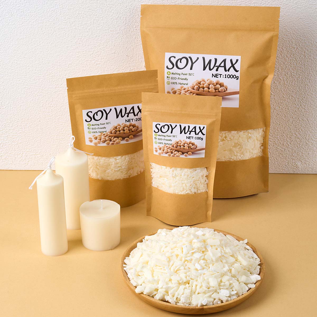 Candle Making Supplies For Beginners - 1 libbra di cera di soia