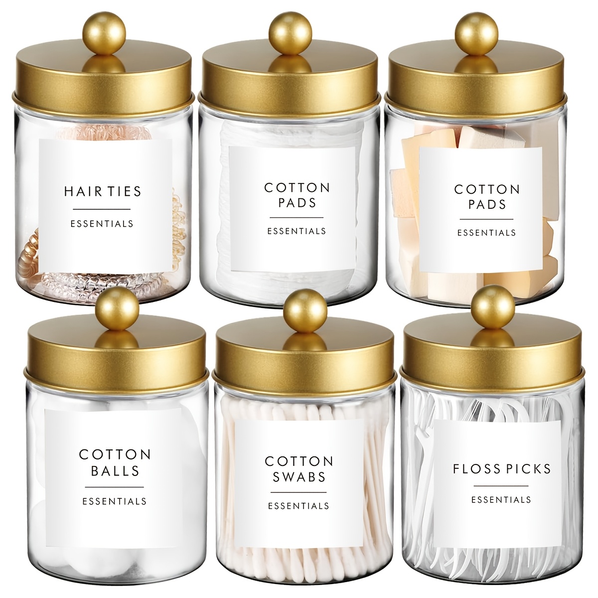 Mason Jar 8Oz - Dispenser per Bastoncini Q-tip - Contenitori