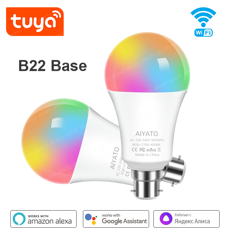 Candle Making Supplies Uk - Lampadina Intelligente Wi-Fi TUYA con Base