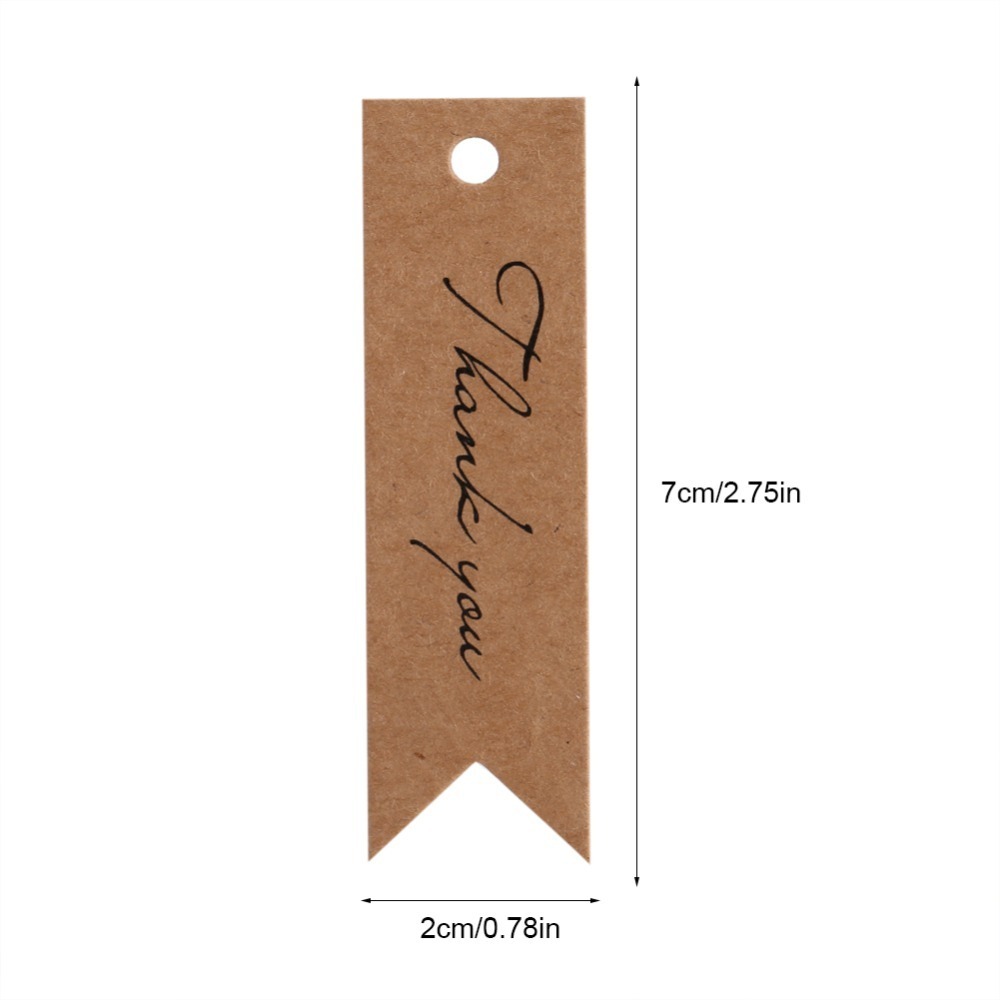 100 Etichette Regalo in Carta  - Kraft Hang Tag recensione e prezzo