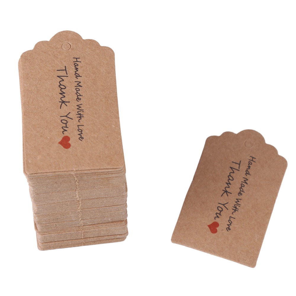 100 etichette in carta kraft f - Kraft Hang Tag recensione e prezzo