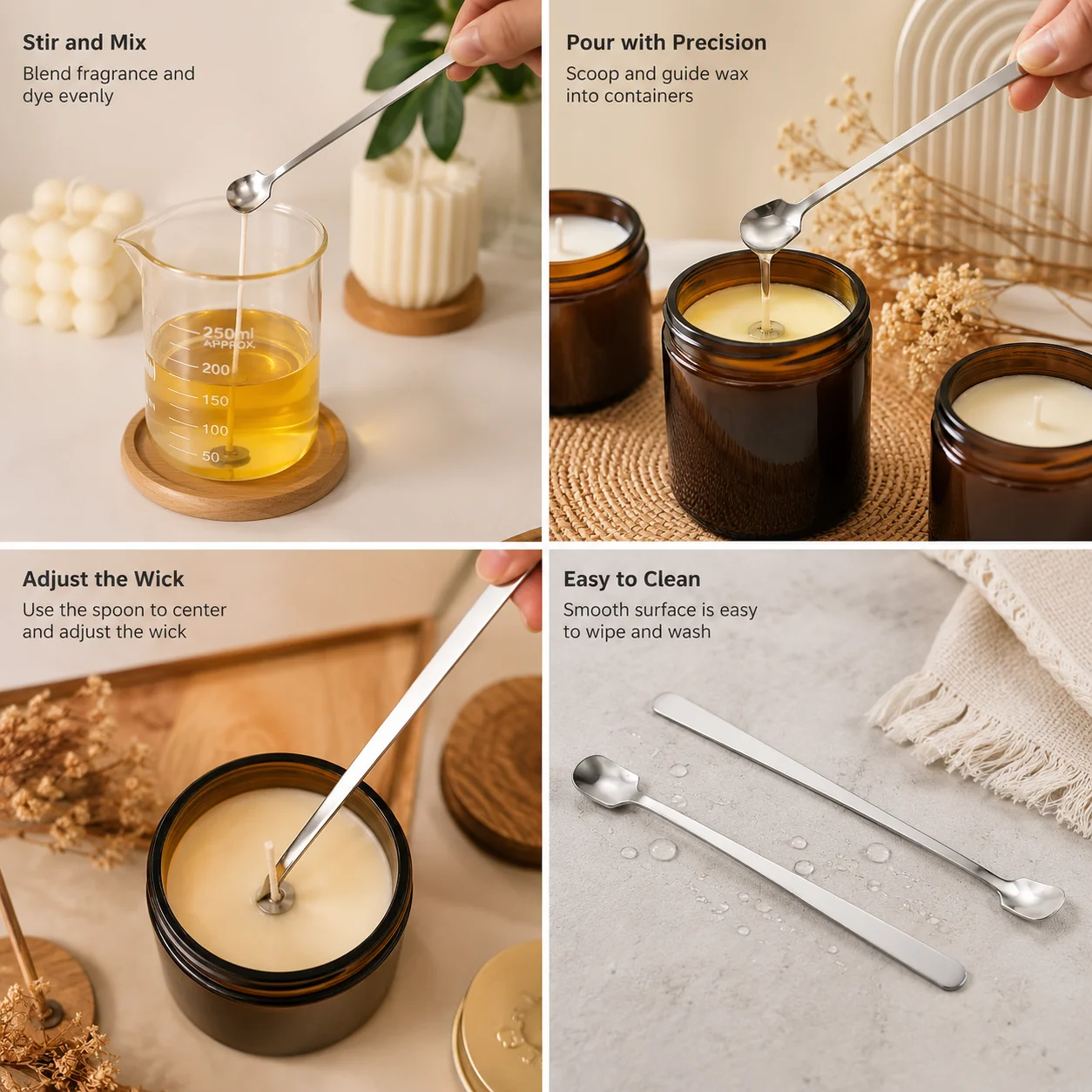 1/2 Pezzi Set di Cucchiai in A - Candle Supplies Bulk recensione e prezzo