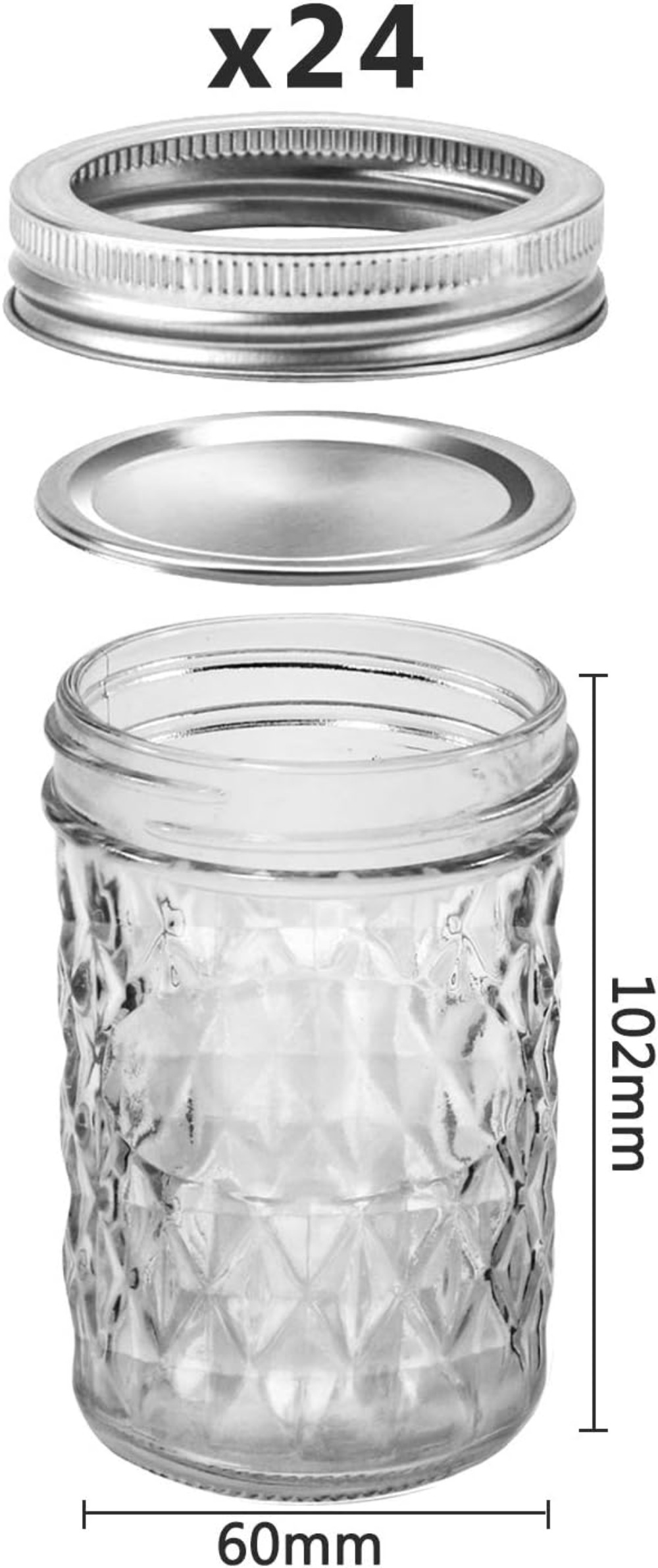 Barattoli Mason da 8 oz, Confe - Mason Jar 8Oz recensione e prezzo