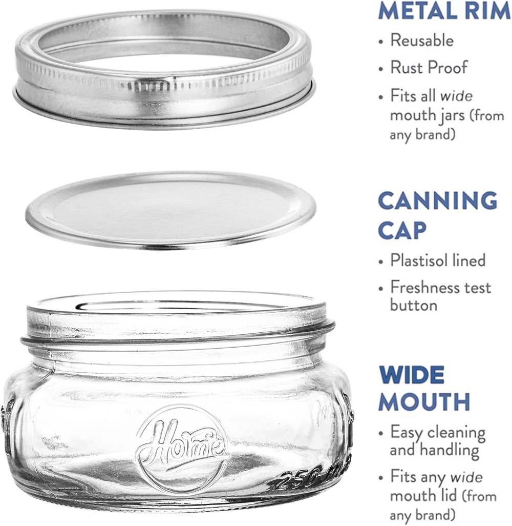Set da 12 Barattoli in Vetro a - Mason Jar 8Oz recensione e prezzo