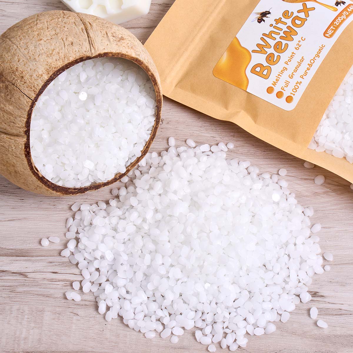 1000g Cera d'api bianca Candel - Candle Supplies Bulk recensione e prezzo