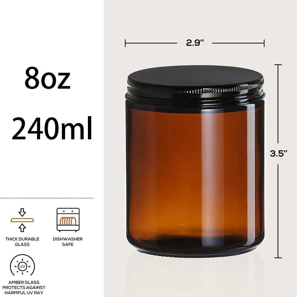 Barattoli in Vetro Ambrato da  - Mason Jar 8Oz recensione e prezzo