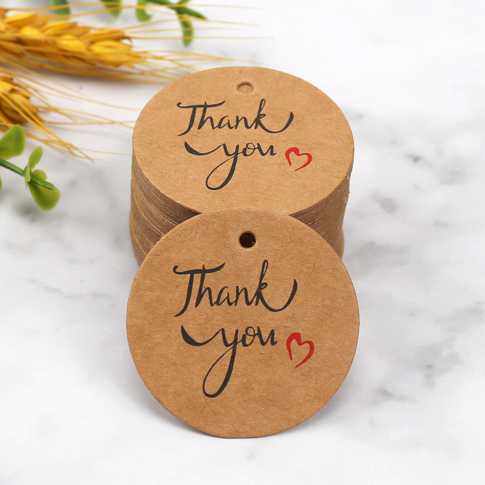 100 Etichette Rotonde in Carta - Kraft Hang Tag recensione e prezzo