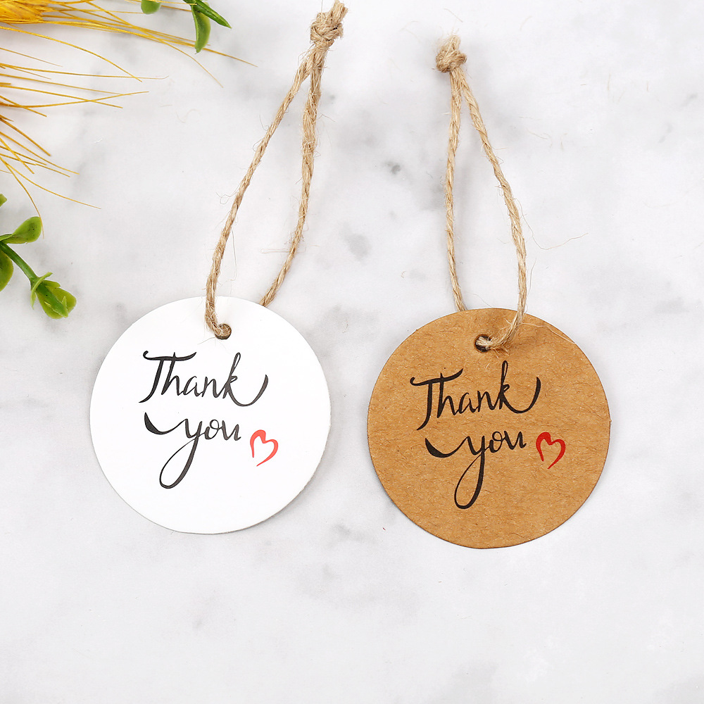 100 Etichette Rotonde in Carta - Kraft Hang Tag recensione e prezzo