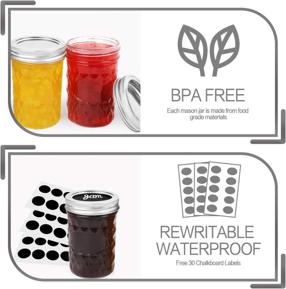 Set di 16 Barattoli Mason da 8 - Mason Jar 8Oz recensione e prezzo